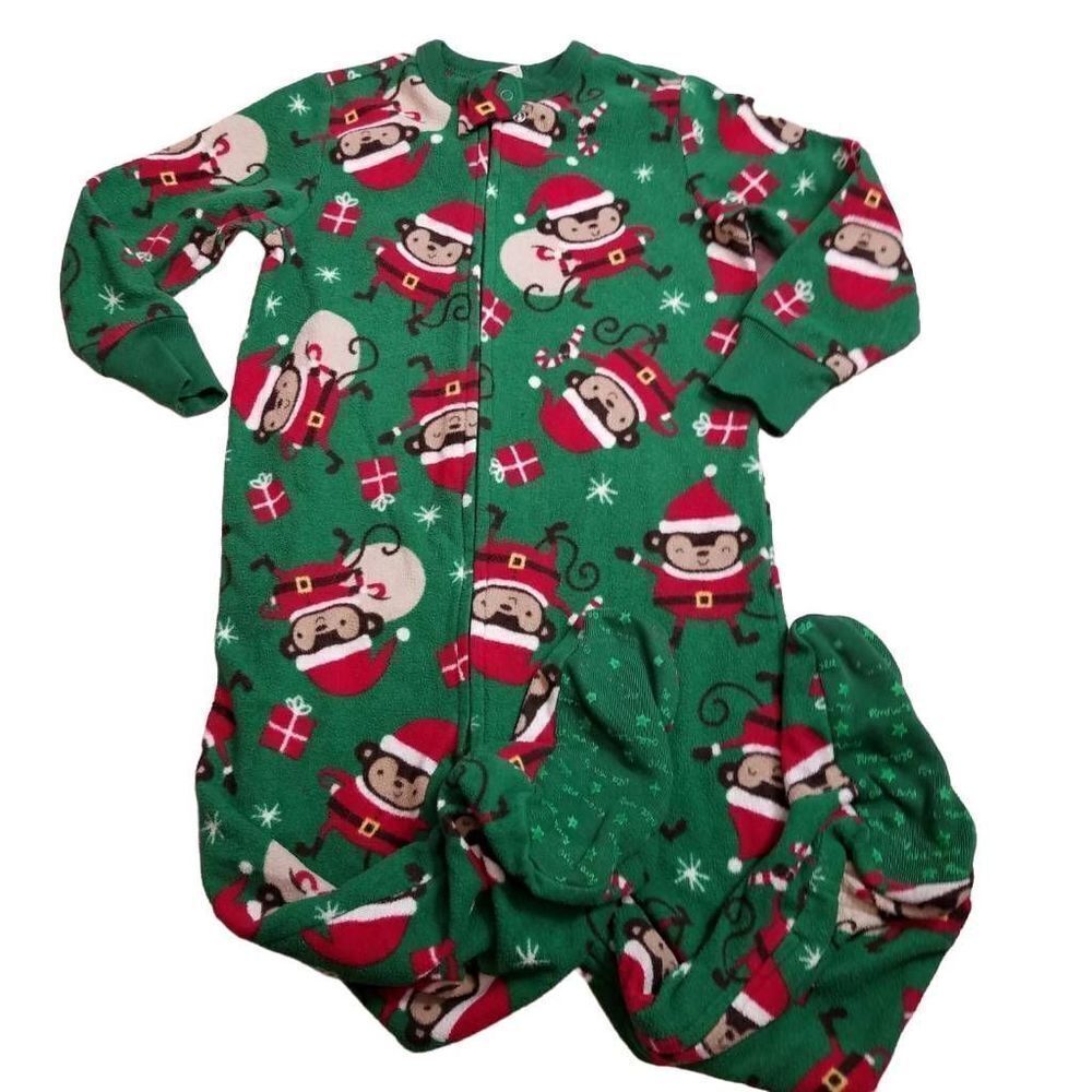 Old Navy Christmas footed pj's 2T
